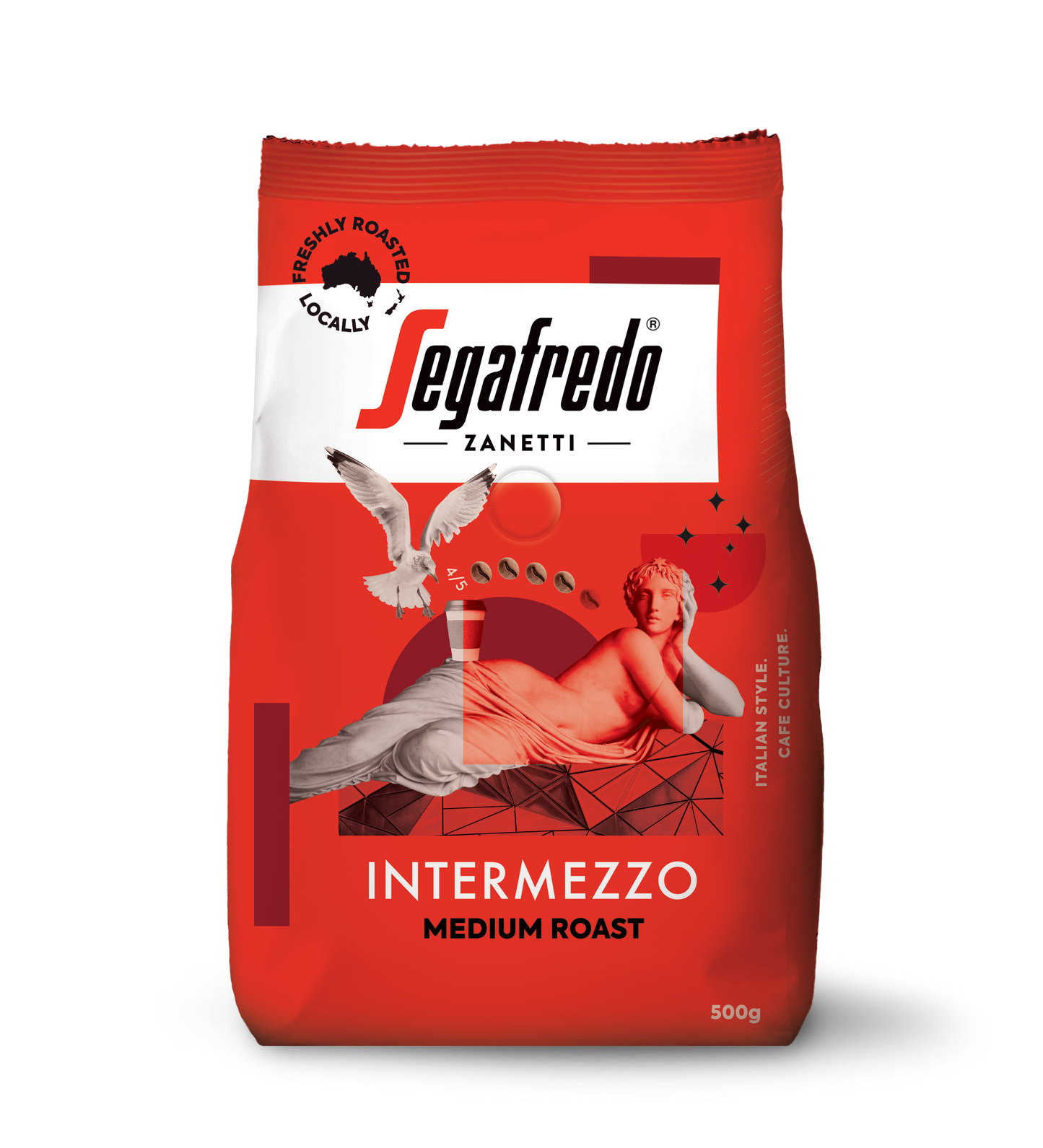 Segafredo red Intermezzo 500g beans