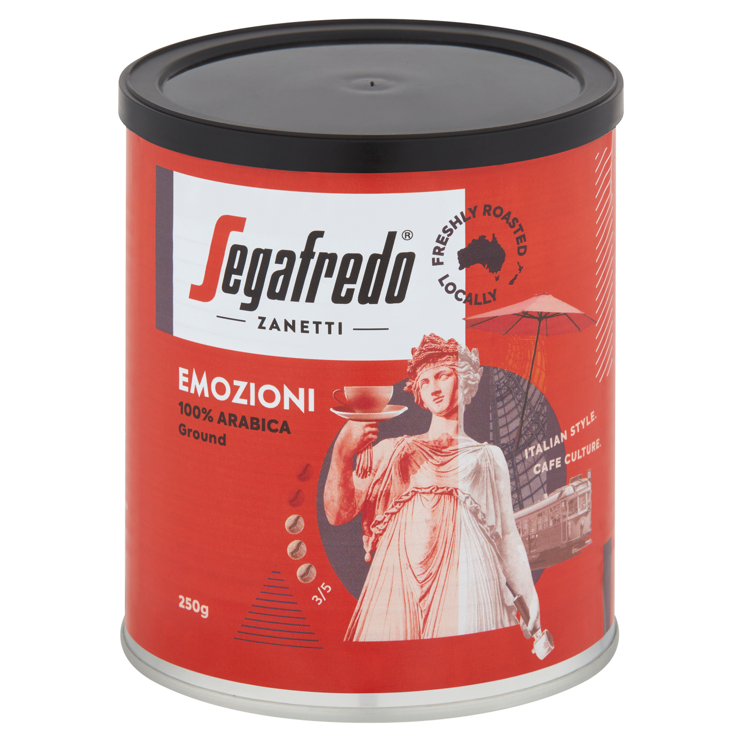 Segafredo Zanetti Emozioni 100% Arabica Roasted 250g Ground Coffee