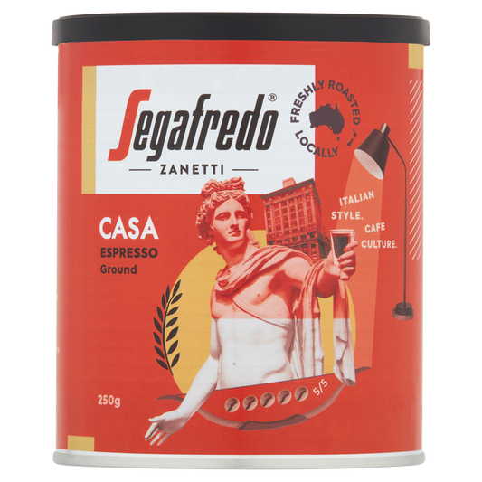 Segafredo Zanetti Espresso Casa Speciality Roasted 250g Ground Coffee